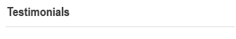 Testimonials